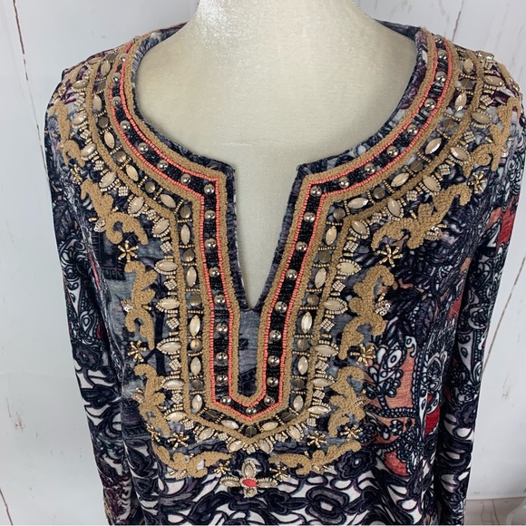 Soft Surroundings Venetian Velvet tunic Top - Picture 3 of 12